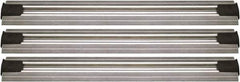Quantum Storage - 2-1/2" Wide, Open Shelving Accessory/Component - Aluminum, Anodized Aluminum Finish, 96" Long, Use with Wire Shelving Units - Eagle Tool & Supply