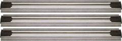 Quantum Storage - 2-1/2" Wide, Open Shelving Accessory/Component - Aluminum, Anodized Aluminum Finish, 108" Long, Use with Wire Shelving Units - Eagle Tool & Supply