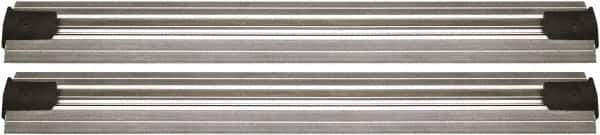 Quantum Storage - 2-1/2" Wide, Open Shelving Accessory/Component - Aluminum, Anodized Aluminum Finish, 192" Long, Use with Wire Shelving Units - Eagle Tool & Supply