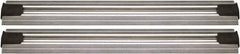 Quantum Storage - 2-1/2" Wide, Open Shelving Accessory/Component - Aluminum, Anodized Aluminum Finish, 192" Long, Use with Wire Shelving Units - Eagle Tool & Supply