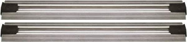 Quantum Storage - 2-1/2" Wide, Open Shelving Accessory/Component - Aluminum, Anodized Aluminum Finish, 180" Long, Use with Wire Shelving Units - Eagle Tool & Supply
