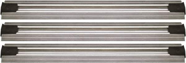 Quantum Storage - 2-1/2" Wide, Open Shelving Accessory/Component - Aluminum, Anodized Aluminum Finish, 168" Long, Use with Wire Shelving Units - Eagle Tool & Supply