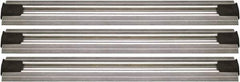Quantum Storage - 2-1/2" Wide, Open Shelving Accessory/Component - Aluminum, Anodized Aluminum Finish, 168" Long, Use with Wire Shelving Units - Eagle Tool & Supply