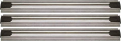 Quantum Storage - 2-1/2" Wide, Open Shelving Accessory/Component - Aluminum, Anodized Aluminum Finish, 180" Long, Use with Wire Shelving Units - Eagle Tool & Supply