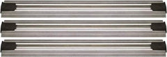 Quantum Storage - 2-1/2" Wide, Open Shelving Accessory/Component - Aluminum, Anodized Aluminum Finish, 192" Long, Use with Wire Shelving Units - Eagle Tool & Supply