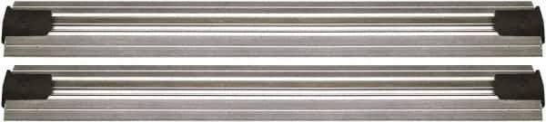 Quantum Storage - 2-1/2" Wide, Open Shelving Accessory/Component - Aluminum, Anodized Aluminum Finish, 168" Long, Use with Wire Shelving Units - Eagle Tool & Supply