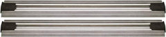Quantum Storage - 2-1/2" Wide, Open Shelving Accessory/Component - Aluminum, Anodized Aluminum Finish, 168" Long, Use with Wire Shelving Units - Eagle Tool & Supply
