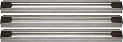 Quantum Storage - 2-1/2" Wide, Open Shelving Accessory/Component - Aluminum, Anodized Aluminum Finish, 204" Long, Use with Wire Shelving Units - Eagle Tool & Supply