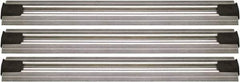 Quantum Storage - 2-1/2" Wide, Open Shelving Accessory/Component - Aluminum, Anodized Aluminum Finish, 216" Long, Use with Wire Shelving Units - Eagle Tool & Supply