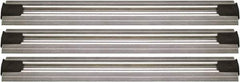 Quantum Storage - 2-1/2" Wide, Open Shelving Accessory/Component - Aluminum, Anodized Aluminum Finish, 228" Long, Use with Wire Shelving Units - Eagle Tool & Supply