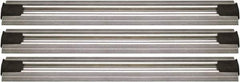Quantum Storage - 2-1/2" Wide, Open Shelving Accessory/Component - Aluminum, Anodized Aluminum Finish, 240" Long, Use with Wire Shelving Units - Eagle Tool & Supply