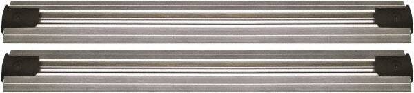 Quantum Storage - 2-1/2" Wide, Open Shelving Accessory/Component - Aluminum, Anodized Aluminum Finish, 84" Long, Use with Wire Shelving Units - Eagle Tool & Supply