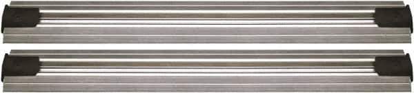 Quantum Storage - 2-1/2" Wide, Open Shelving Accessory/Component - Aluminum, Anodized Aluminum Finish, 96" Long, Use with Wire Shelving Units - Eagle Tool & Supply