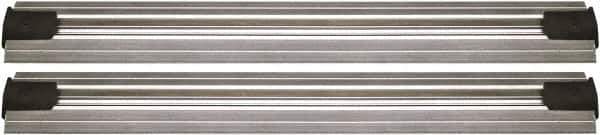Quantum Storage - 2-1/2" Wide, Open Shelving Accessory/Component - Aluminum, Anodized Aluminum Finish, 156" Long, Use with Wire Shelving Units - Eagle Tool & Supply