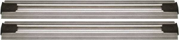 Quantum Storage - 2-1/2" Wide, Open Shelving Accessory/Component - Aluminum, Anodized Aluminum Finish, 144" Long, Use with Wire Shelving Units - Eagle Tool & Supply