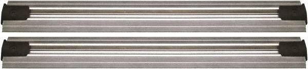 Quantum Storage - 2-1/2" Wide, Open Shelving Accessory/Component - Aluminum, Anodized Aluminum Finish, 132" Long, Use with Wire Shelving Units - Eagle Tool & Supply