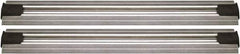 Quantum Storage - 2-1/2" Wide, Open Shelving Accessory/Component - Aluminum, Anodized Aluminum Finish, 120" Long, Use with Wire Shelving Units - Eagle Tool & Supply