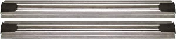 Quantum Storage - 2-1/2" Wide, Open Shelving Accessory/Component - Aluminum, Anodized Aluminum Finish, 108" Long, Use with Wire Shelving Units - Eagle Tool & Supply