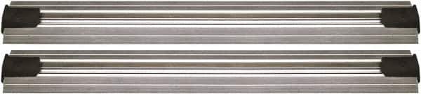 Quantum Storage - 2-1/2" Wide, Open Shelving Accessory/Component - Aluminum, Anodized Aluminum Finish, 228" Long, Use with Wire Shelving Units - Eagle Tool & Supply