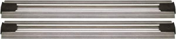 Quantum Storage - 2-1/2" Wide, Open Shelving Accessory/Component - Aluminum, Anodized Aluminum Finish, 216" Long, Use with Wire Shelving Units - Eagle Tool & Supply