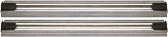 Quantum Storage - 2-1/2" Wide, Open Shelving Accessory/Component - Aluminum, Anodized Aluminum Finish, 216" Long, Use with Wire Shelving Units - Eagle Tool & Supply