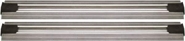 Quantum Storage - 2-1/2" Wide, Open Shelving Accessory/Component - Aluminum, Anodized Aluminum Finish, 240" Long, Use with Wire Shelving Units - Eagle Tool & Supply