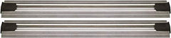 Quantum Storage - 2-1/2" Wide, Open Shelving Accessory/Component - Aluminum, Anodized Aluminum Finish, 240" Long, Use with Wire Shelving Units - Eagle Tool & Supply