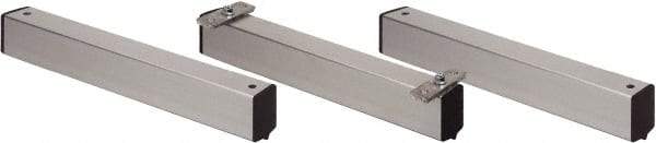 Quantum Storage - 2" Wide, Open Shelving Accessory/Component - Aluminum, Anodized Aluminum Finish, 21" Long, Use with Wire Shelving Units - Eagle Tool & Supply