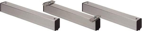 Quantum Storage - 2" Wide, Open Shelving Accessory/Component - Aluminum, Anodized Aluminum Finish, 24" Long, Use with Wire Shelving Units - Eagle Tool & Supply