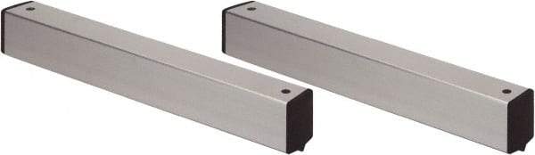 Quantum Storage - 2" Wide, Open Shelving Accessory/Component - Aluminum, Anodized Aluminum Finish, 18" Long, Use with Wire Shelving Units - Eagle Tool & Supply