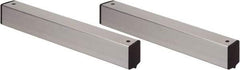 Quantum Storage - 2" Wide, Open Shelving Accessory/Component - Aluminum, Anodized Aluminum Finish, 36" Long, Use with Wire Shelving Units - Eagle Tool & Supply