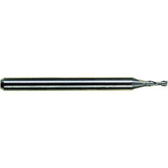 M.A. Ford - 7/64", 3/8" LOC, 1/8" Shank Diam, 1-1/2" OAL, 2 Flute, Solid Carbide Square End Mill - Single End, ALtima Finish, Spiral Flute, 30° Helix, Centercutting, Right Hand Cut, Right Hand Flute - Eagle Tool & Supply