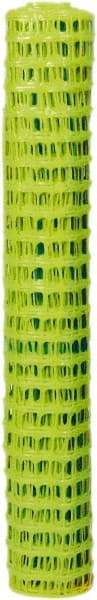 Tenax - 50' Long x 4' High, Fluorescent Yellow Green Temporary Warning Barrier Fence - 2" x 2" Mesh - Eagle Tool & Supply