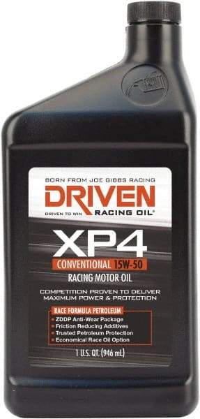 Joe Gibbs Driven Racing Oil - 1 Quart Conventional Racing Oil - Grade 15W-50 - Eagle Tool & Supply