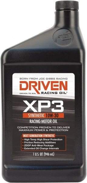 Joe Gibbs Driven Racing Oil - 1 Quart Synthetic Racing Oil - Grade 10W-30 - Eagle Tool & Supply