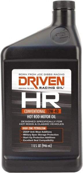 Joe Gibbs Driven Racing Oil - 1 Quart Conventional Oil - Grade 10W-40 - Eagle Tool & Supply