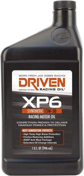 Joe Gibbs Driven Racing Oil - 1 Quart Synthetic Racing Oil - Grade 15W-50 - Eagle Tool & Supply