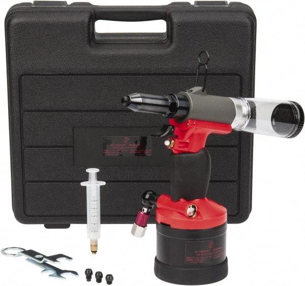 PRO-SOURCE - 3/32, 1/8, 5/32 & 3/16" Capacity, Air Riveter - 4 CFM, 15mm Long Stroke, 1/4 NPT Inlet - Eagle Tool & Supply