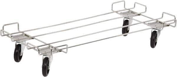Quantum Storage - 400 Lb Capacity Chrome Dolly - 48" Long x 20" Wide x 6" High, 5" Wheels - Eagle Tool & Supply