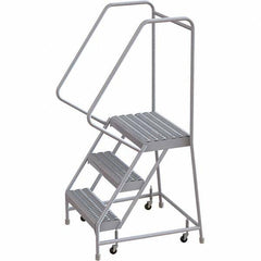 TRI-ARC - Rolling & Wall Mounted Ladders & Platforms Type: Rolling Warehouse Ladder Style: Rolling Safety Ladder - Eagle Tool & Supply