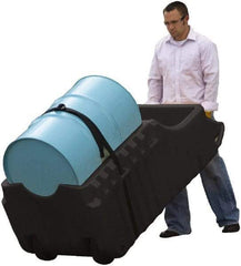 Justrite - Mobile Spill Containment Type: Poly Drum Caddy Number of Drums: 1 - Eagle Tool & Supply