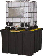 Justrite - 372 Gallon Sump Polyurethane IBC Pallet - 55 Inch Long x 55 Inch Wide x 37-1/2 Inch High, 1 Tote, 9,000 Lbs. Load Capacity, Fork Liftable - Eagle Tool & Supply