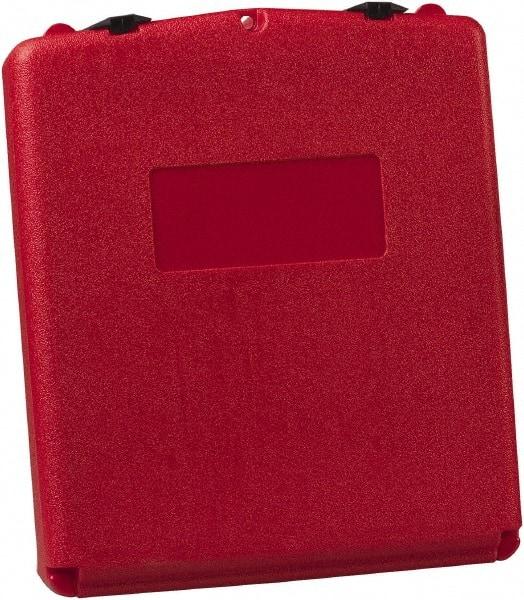 Justrite - 1 Piece Red Document Holders-Certificate/Document - 15-3/4" High x 13.3" Wide - Eagle Tool & Supply