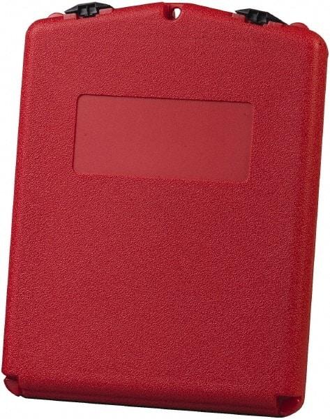 Justrite - 1 Piece Red Document Holders-Certificate/Document - 14-1/2" High x 11" Wide - Eagle Tool & Supply