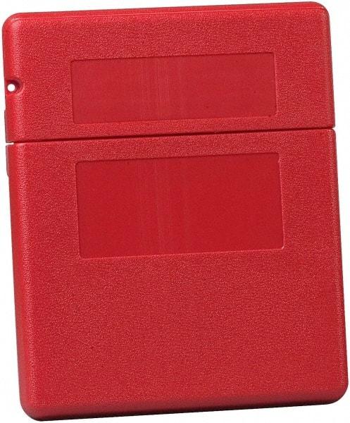 Justrite - 1 Piece Red Document Holders-Certificate/Document - 12-1/2" High x 10-1/4" Wide - Eagle Tool & Supply