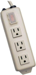 Tripp-Lite - 3 Outlets, 120 VAC15 Amps, 6' Cord, Power Outlet Strip - Keyhole, Tab Mount, 5-15 NEMA Configuration, 8.7" Strip - Eagle Tool & Supply