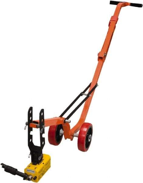 Allegro - Manhole Equipment & Accessories Type: Magnetic Manhole Lid Lifter w/Steel Dolly and Magnet (Lift Weight: 660lb Flat; 330lb Round) - Eagle Tool & Supply