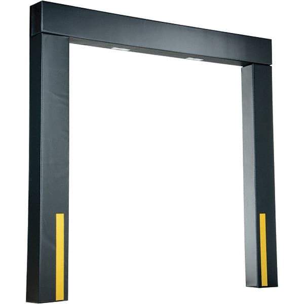 Vestil - 8' Door Width x 8' Door Height Polyester Dock Seal - Black - Eagle Tool & Supply