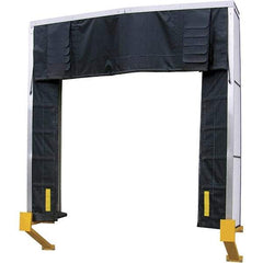 Vestil - 10' Door Width x 10' Door Height Nylon Dock Shelter - Black - Eagle Tool & Supply