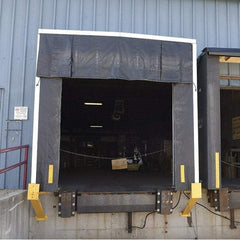 Vestil - 10' Door Width x 10' Door Height Nylon Dock Shelter - Black - Eagle Tool & Supply